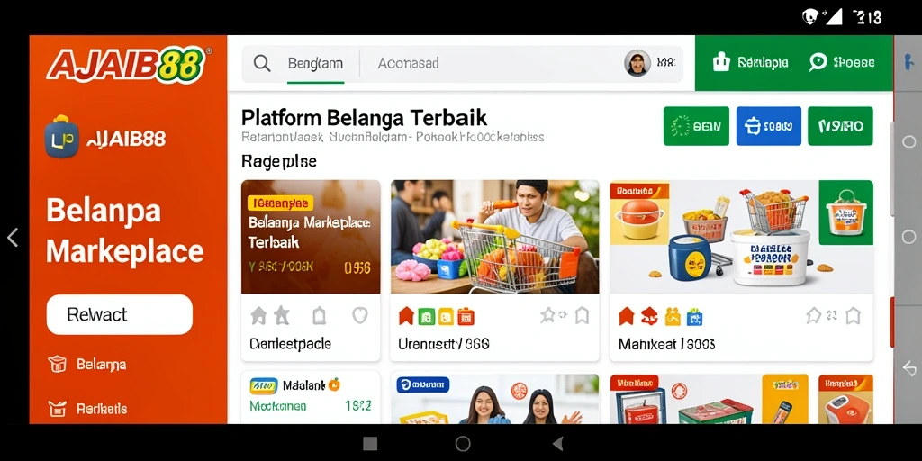 Antarmuka AJAIB88 yang sederhana dan fungsional untuk belanja online.