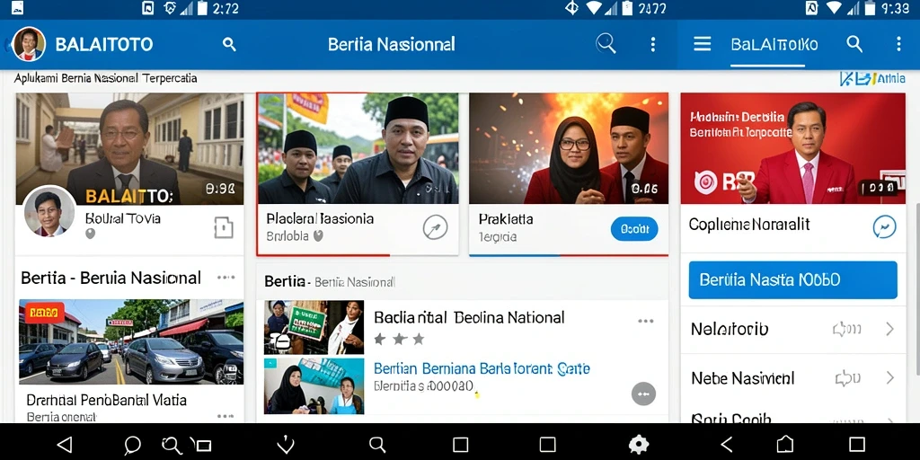Tampilan antarmuka aplikasi BALAITOTO yang menarik dan informatif.