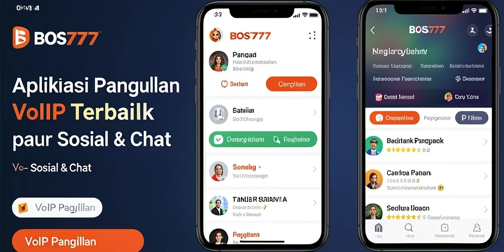 Tampilan antarmuka BOS777 yang mendukung panggilan VoIP.