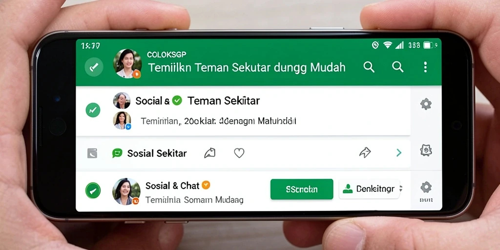 Antarmuka COLOKSGP yang sederhana dan menarik untuk Teman Sekitar.