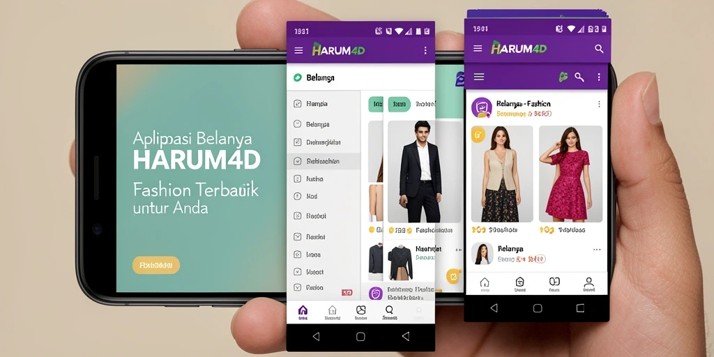 Tampilan antarmuka HARUM4D yang stylish dan mudah digunakan.