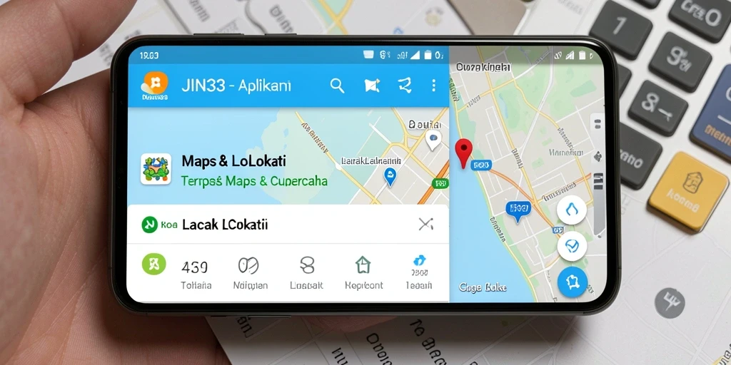 Tampilan antarmuka JIN33 yang memudahkan pelacakan lokasi.