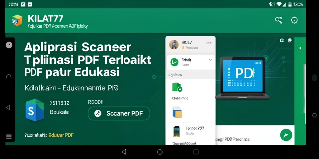 Tampilan antarmuka KILAT77 saat melakukan pemindaian PDF dokumen.