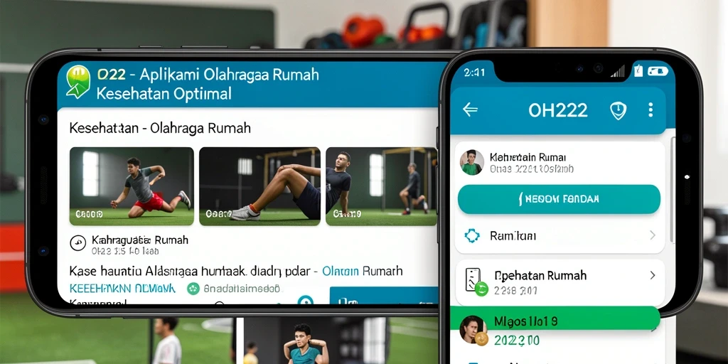 Antarmuka aplikasi OH222 yang menarik dan mudah digunakan.