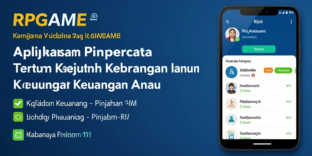 Antarmuka RPGAME yang sederhana dan fungsional untuk mengajukan pinjaman.
